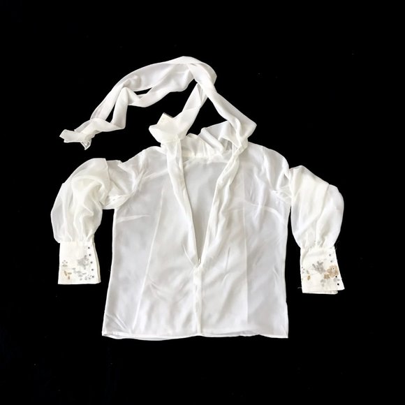 # NiniFashion - Beaded Skirt & Sheer Top Sz L - Picture 8 of 12